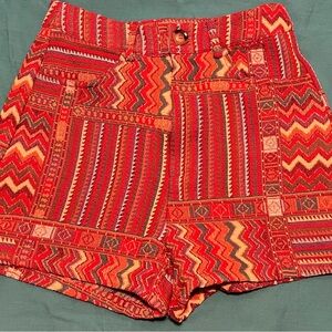 Boho Geometric Mini Shorts